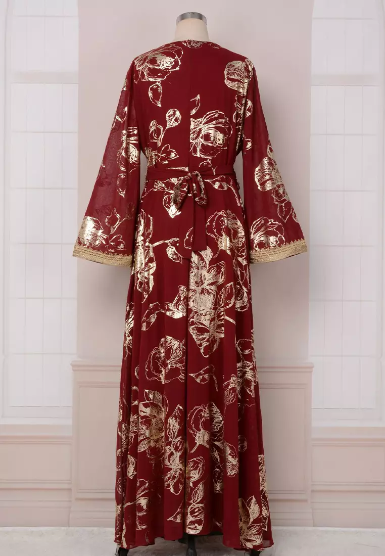 New women's diamond-set Kaftans Jubahs CA24021977DGGR