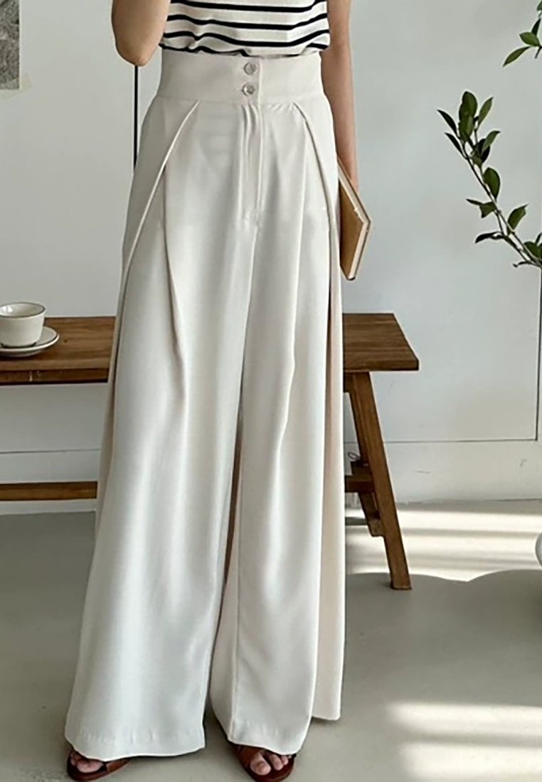 Chic spring lace-up casual suit pants CA25021318PI