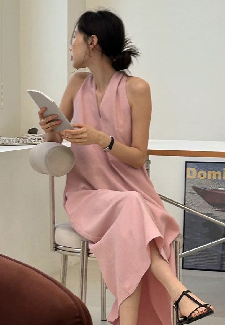 Retro waist cinching loose slimming vest dress CA25032728PI