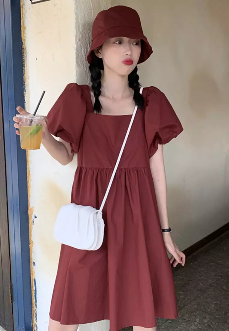 Korean Style Age-Reducing Doll One-Piece Dress A21051335BK-L