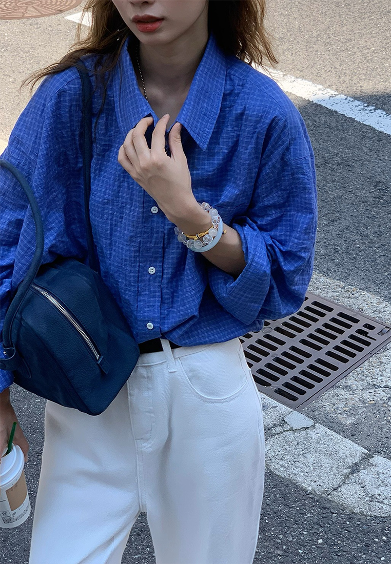 Autumn Plaid Niche Shirt CA25102408BL