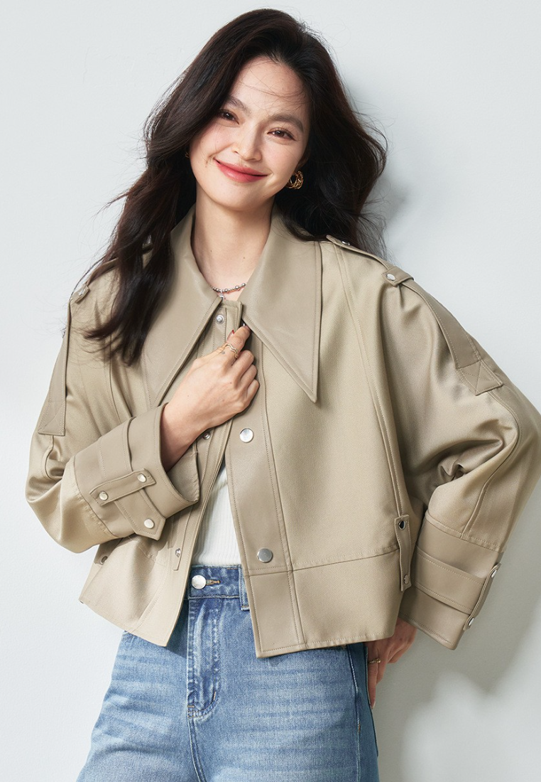 New Classic Women PU Jacket K125112106