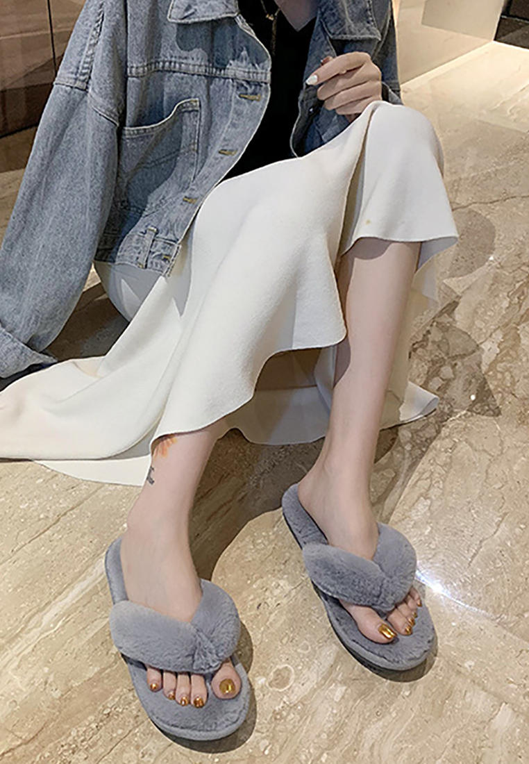 Autumn and winter open-toe cotton slippers CA25090208PI