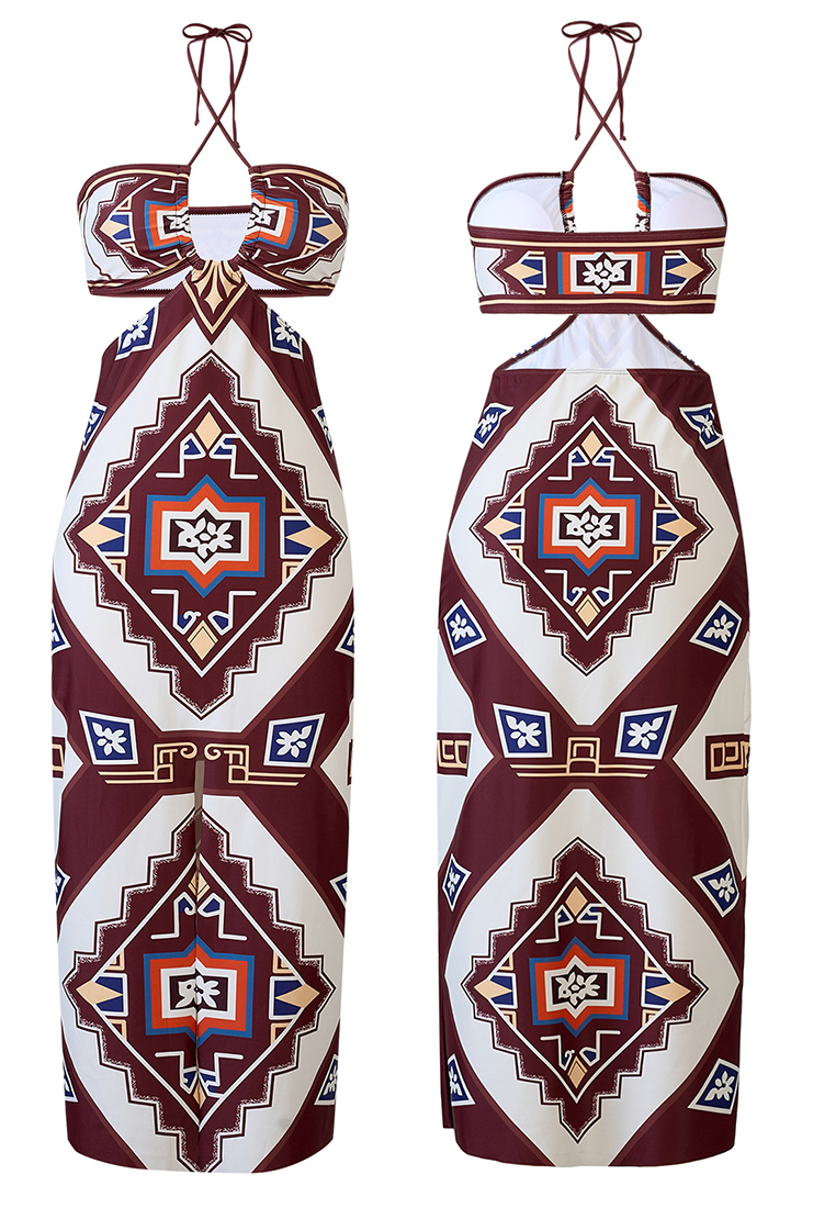 2025 New European and American Retro Swimsuit CA25030508BK