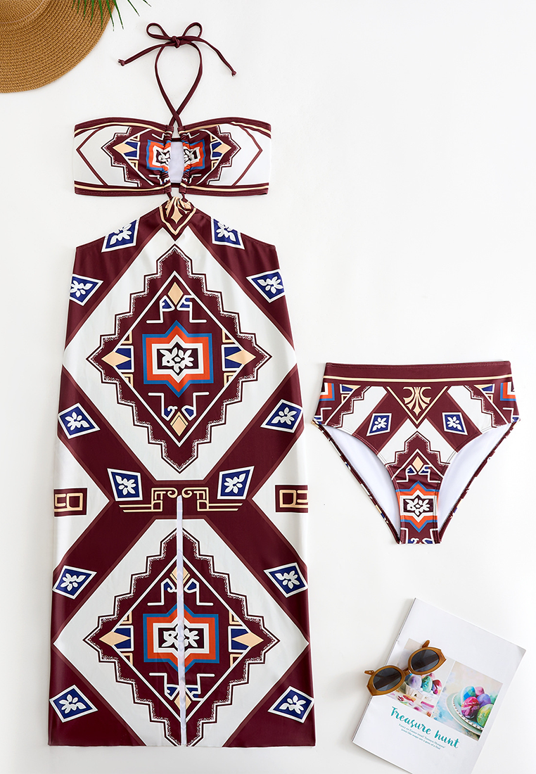 2025 New European and American Retro Swimsuit CA25030508BK