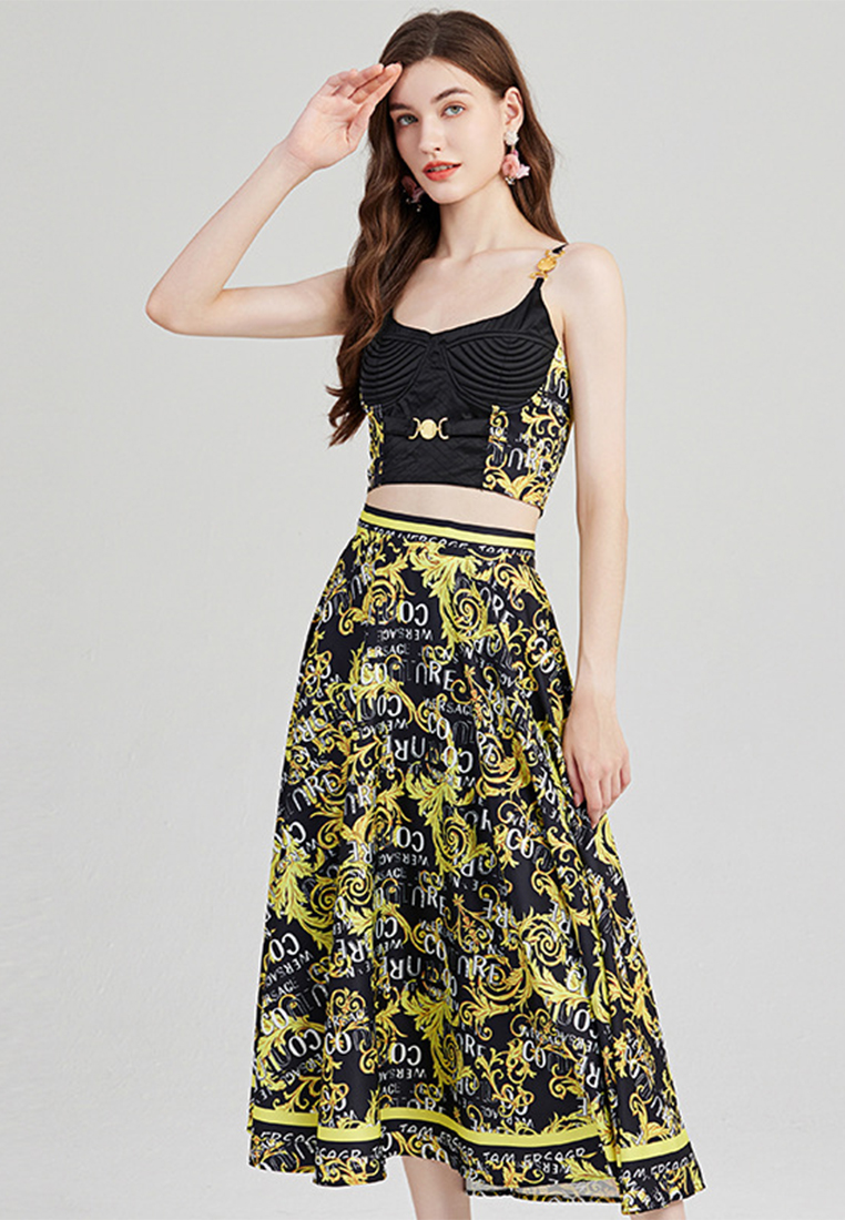 Sexy Camisole High Waist Skirt Set A021908