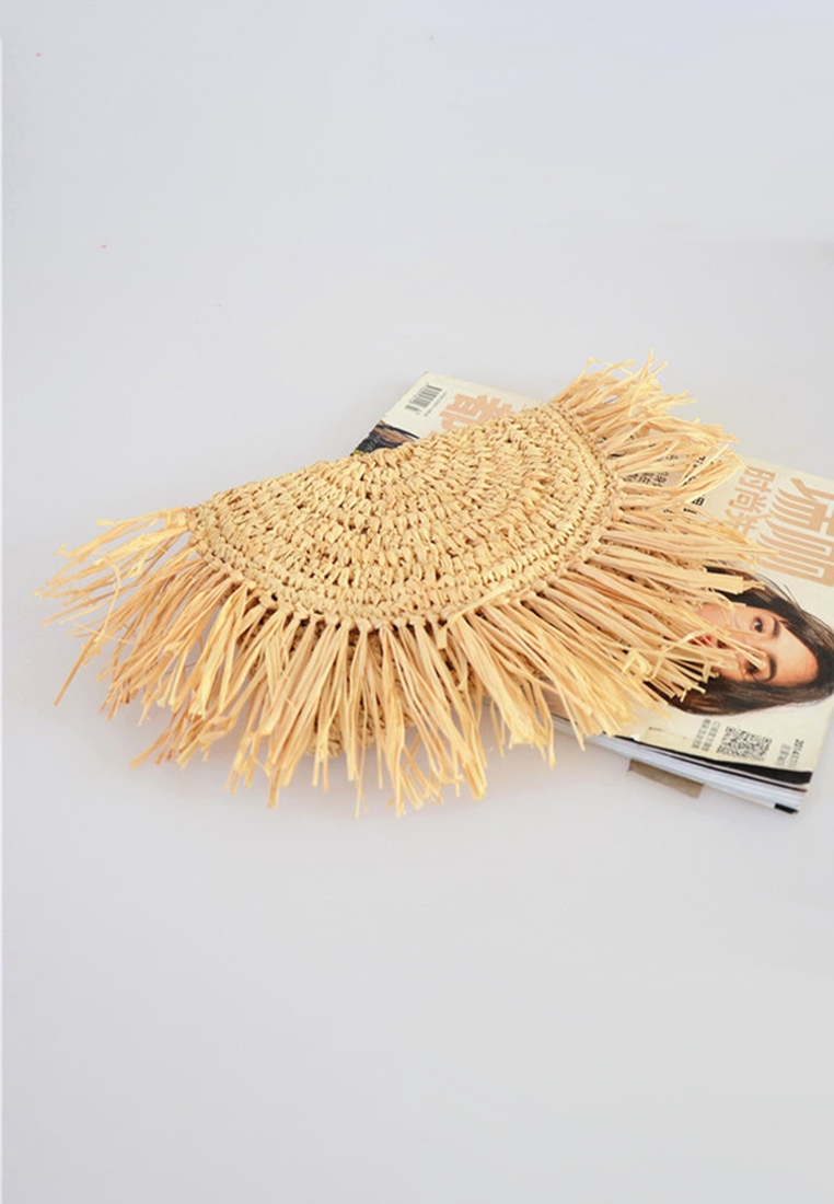 New Mini Straw Tassel Holiday Beach Hand-woven Bag CA24062008BE