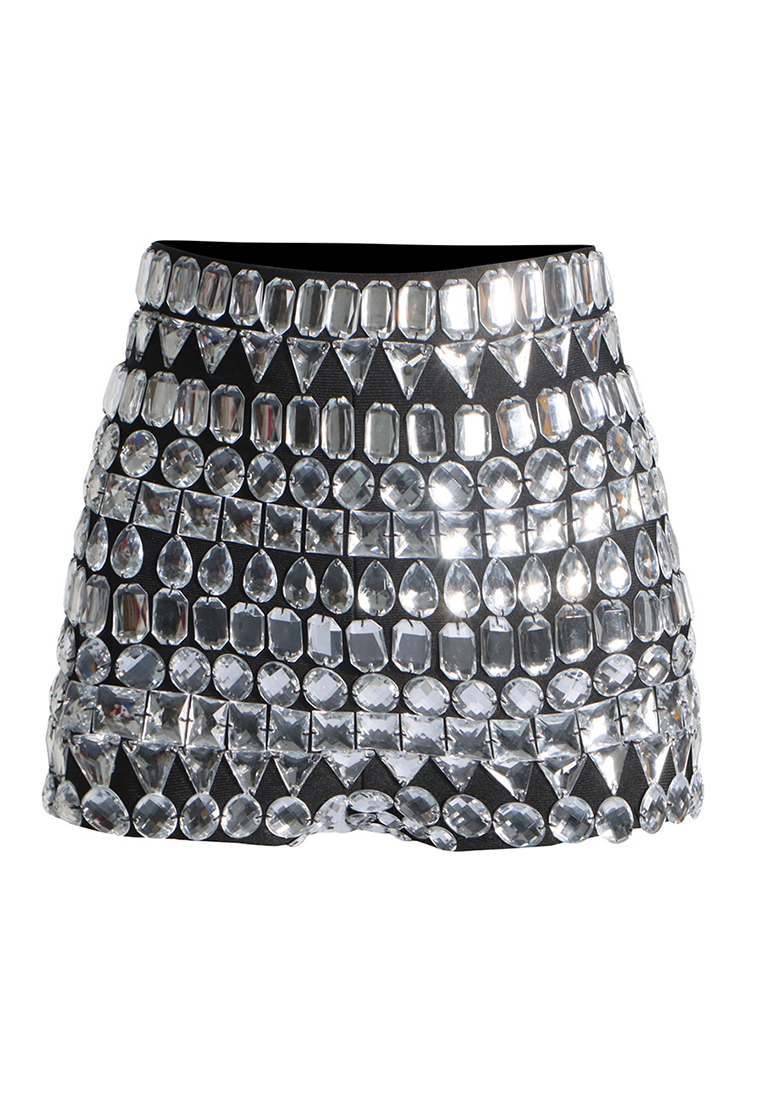 Fashionable and sexy heavy-duty tight shorts CA242111908BK