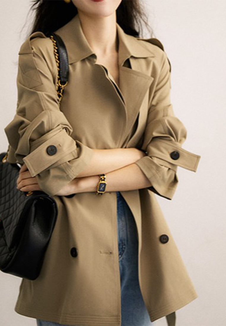 Fashionable three dimensional silhouette short windbreaker jacket CA101908