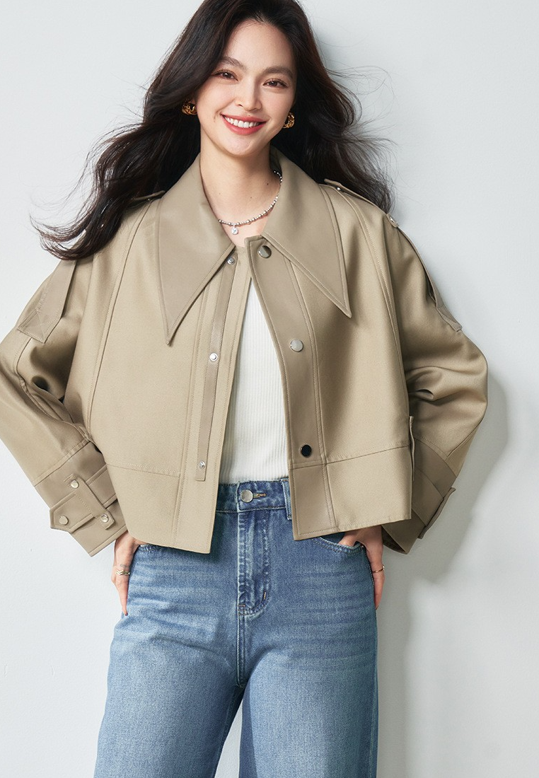 New Classic Women PU Jacket K125112106