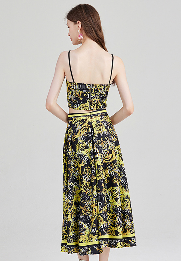 Sexy Camisole High Waist Skirt Set A021908