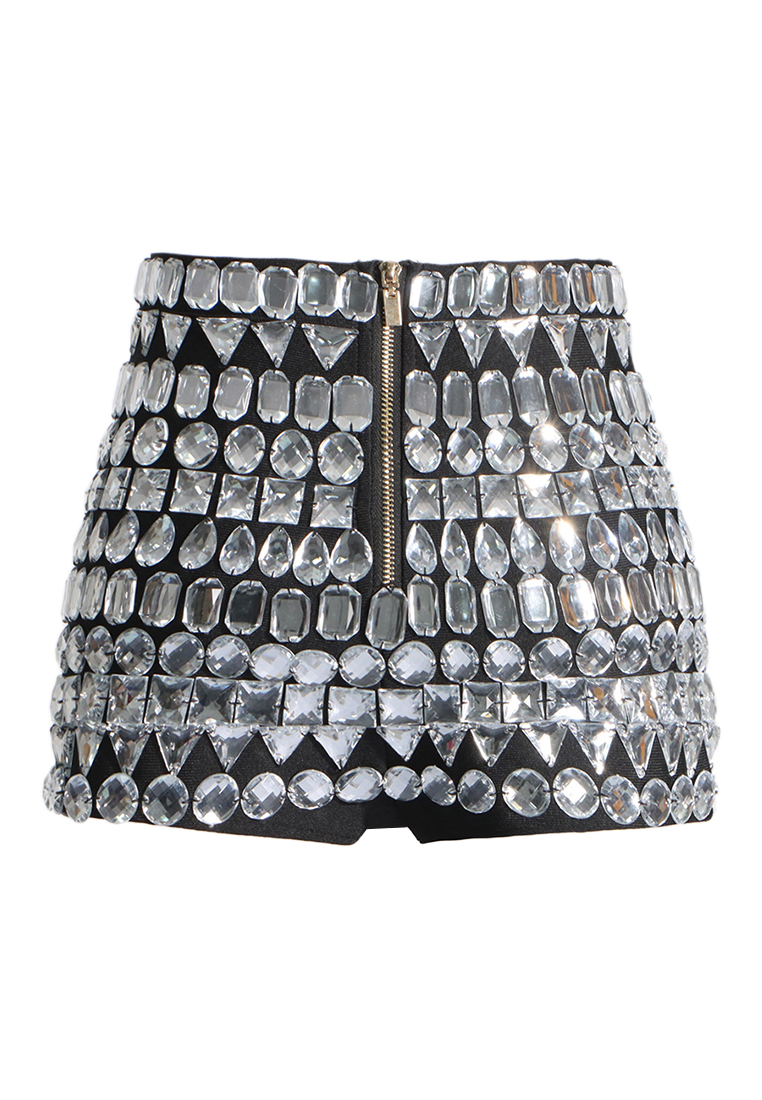 Fashionable and sexy heavy-duty tight shorts CA242111908BK