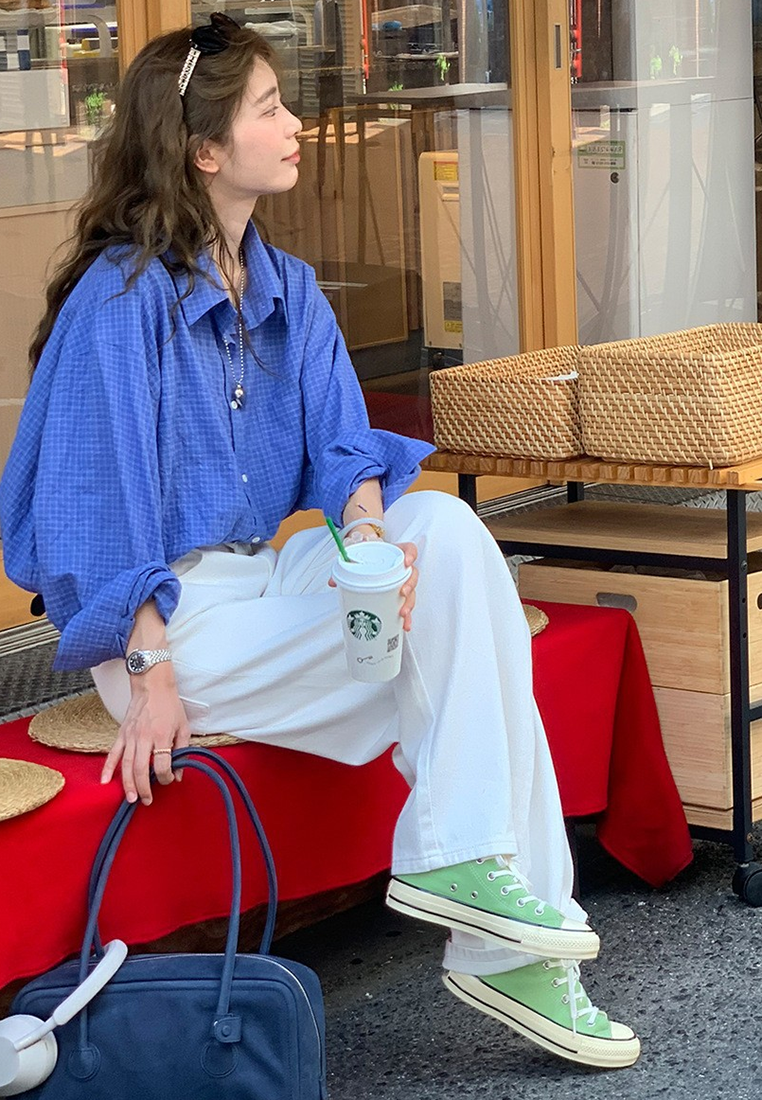 Autumn Plaid Niche Shirt CA25102408BL