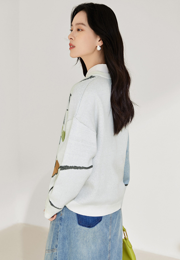 Fashionable new style lazy style sweater for women CA120408