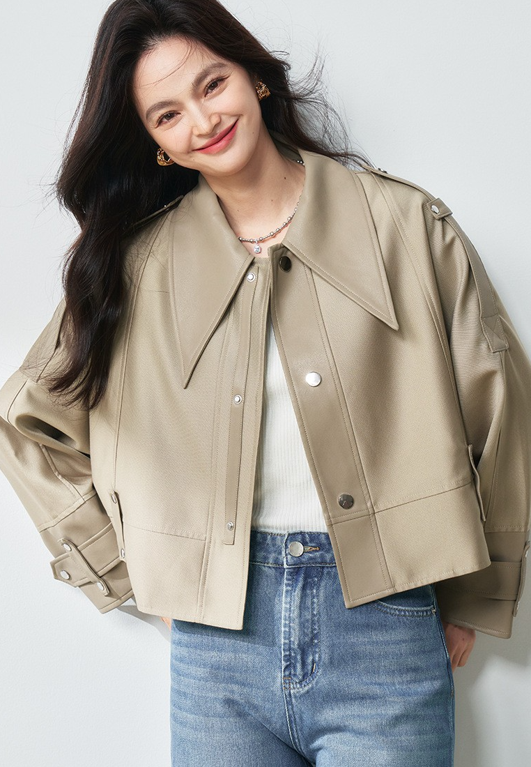 New Classic Women PU Jacket K125112106