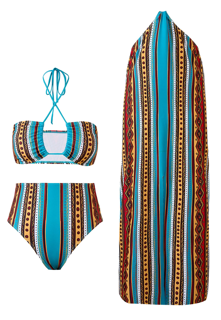 2025 New European and American Retro Swimsuit CA25030508BK