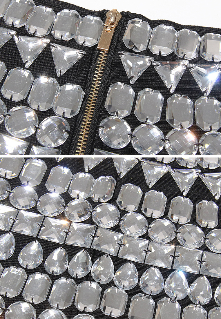 Fashionable and sexy heavy-duty tight shorts CA242111908BK