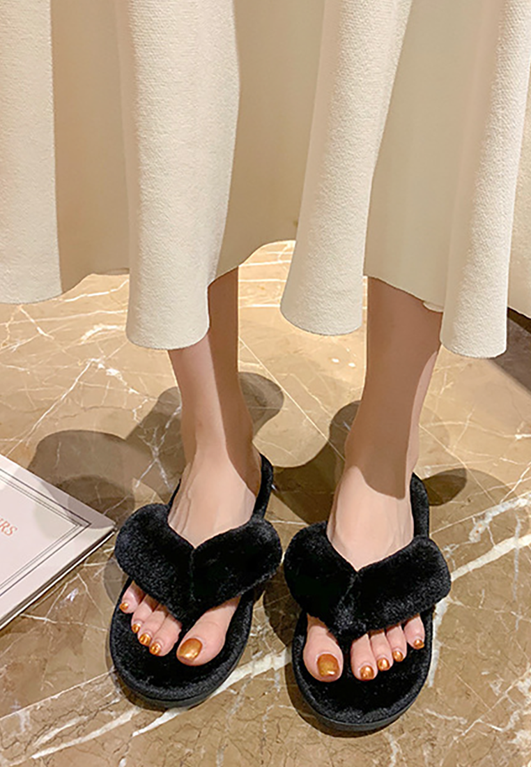 Autumn and winter open-toe cotton slippers CA25090208PI