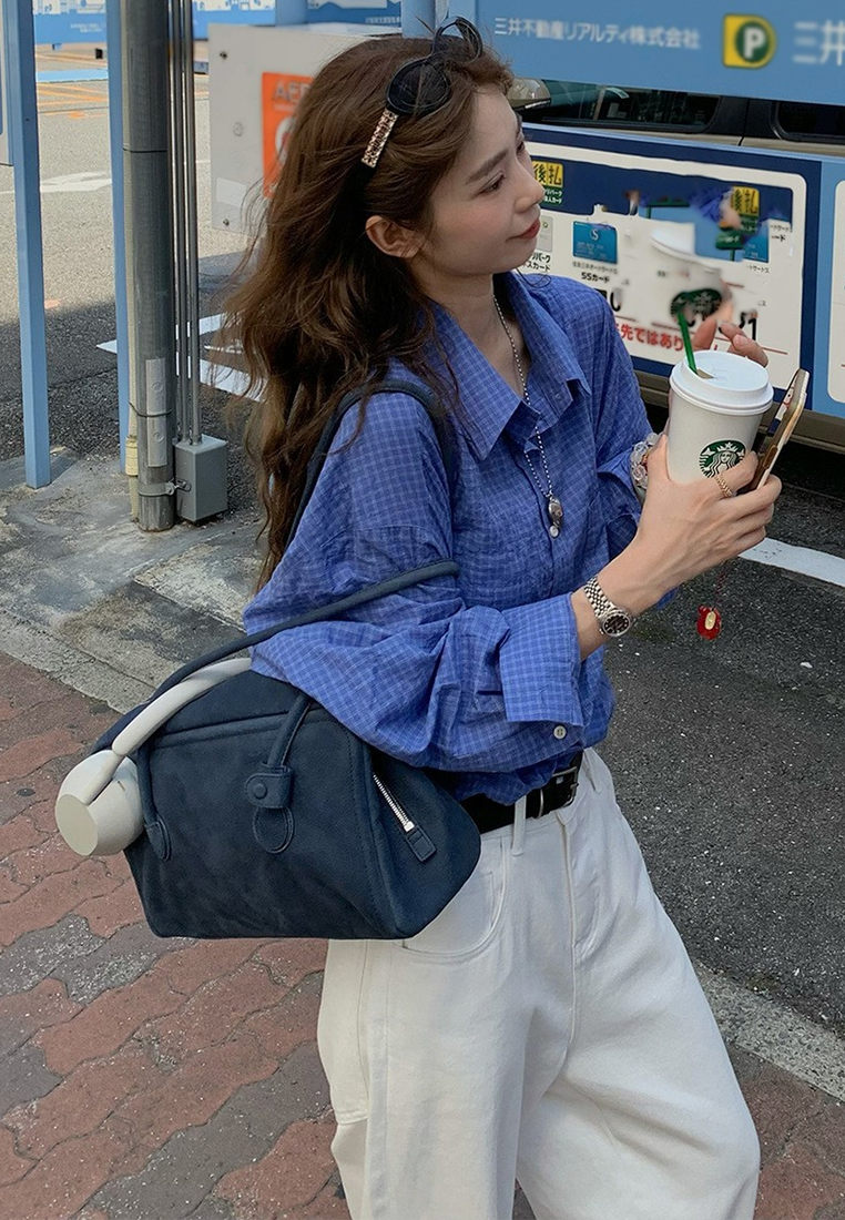 Autumn Plaid Niche Shirt CA25102408BL