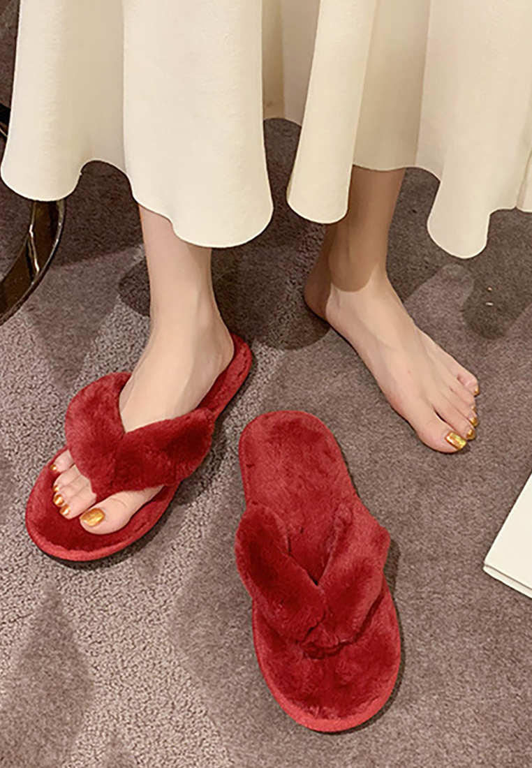 Autumn and winter open-toe cotton slippers CA25090208PI
