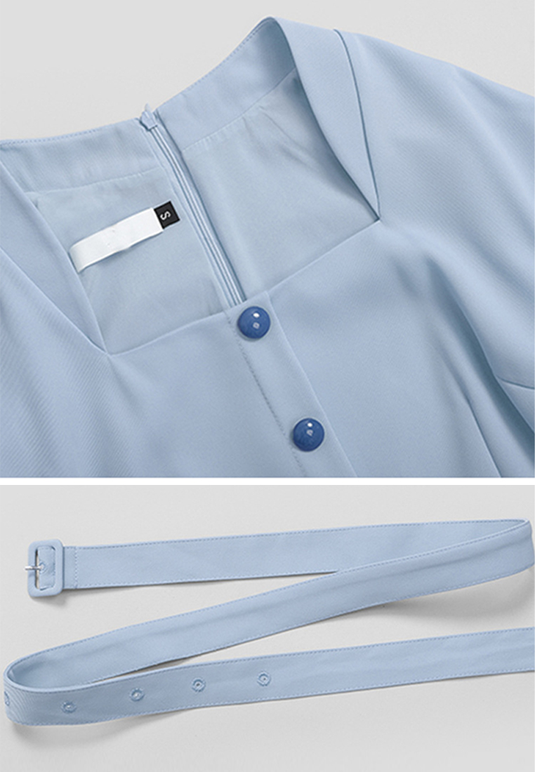 Summer new minimalist solid color dress CA250325308YE