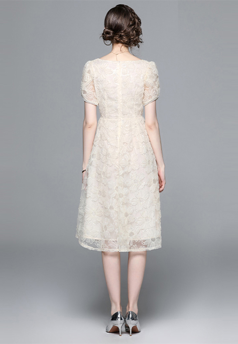 2023 New Summer French High-end Design Mesh Dress CA061380