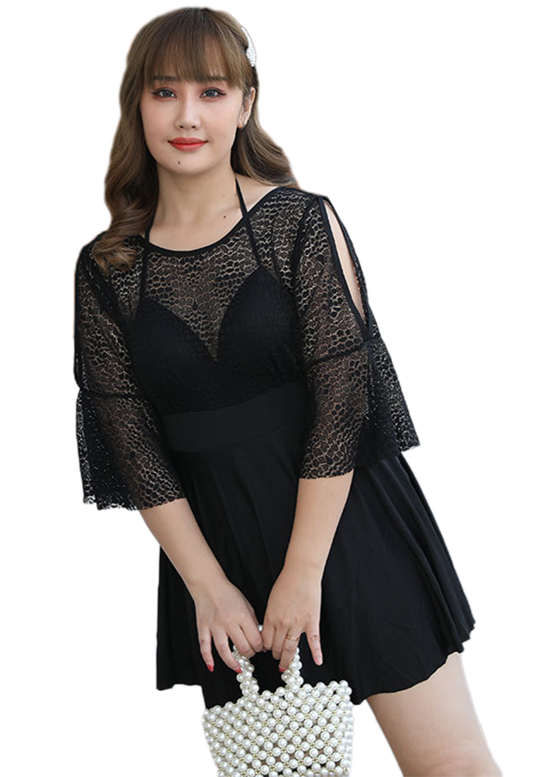 New boxer skirt style plus size swimsuit CA24032180