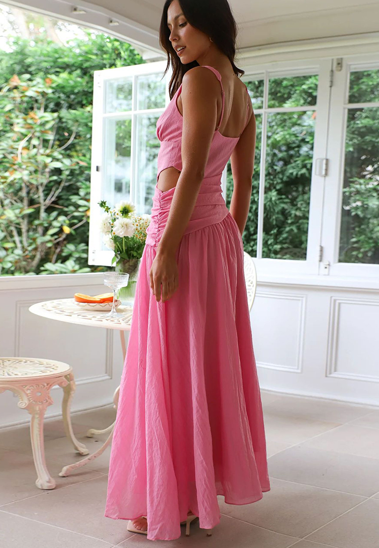 New European and American V-neck sleeveless solid color dress CA225042280PI