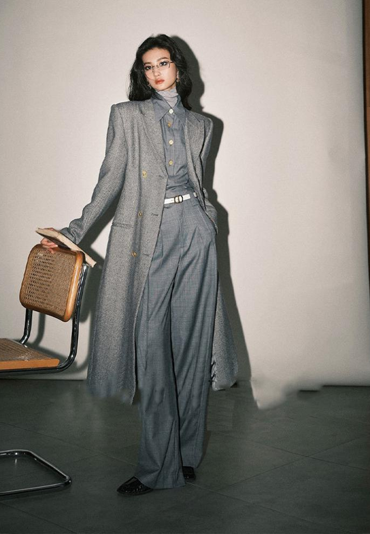 2024 new style minimalist style trousers suit K091611GR