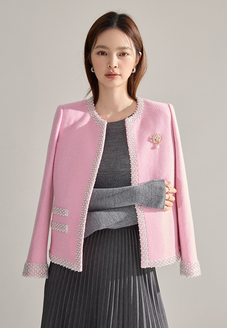Autumn and winter wool tweed Chanel jacket CA25010707BK