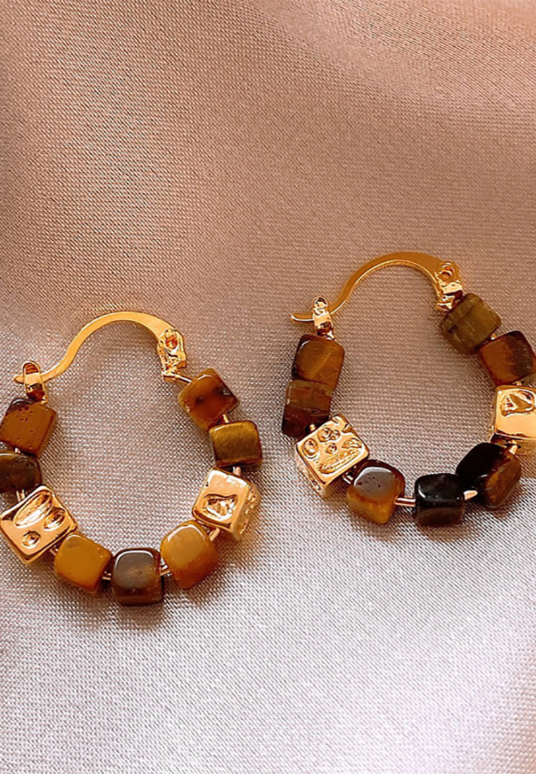 New fashion resin light luxury earrings CA25052385 -1