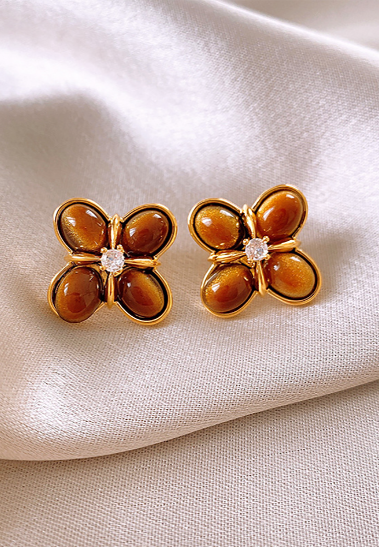 New fashion resin light luxury earrings CA25052385 -1