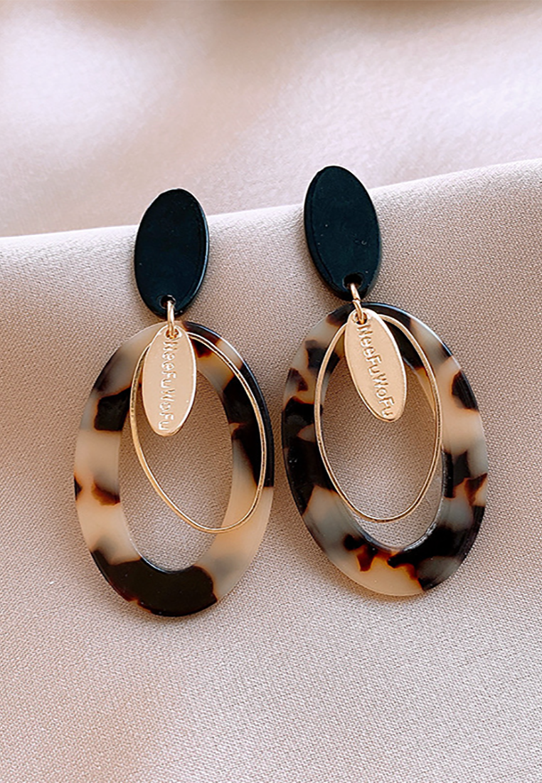 New fashion resin light luxury earrings CA25052385 -1