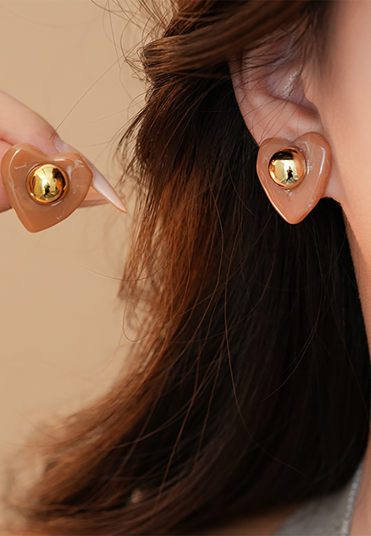 New fashion resin light luxury earrings CA25052385 -1