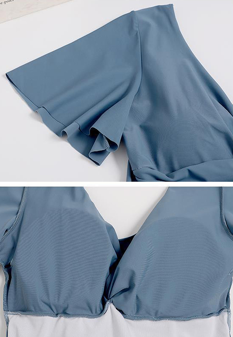 New plus size hot spring one-piece swimsuit CA24032185BL