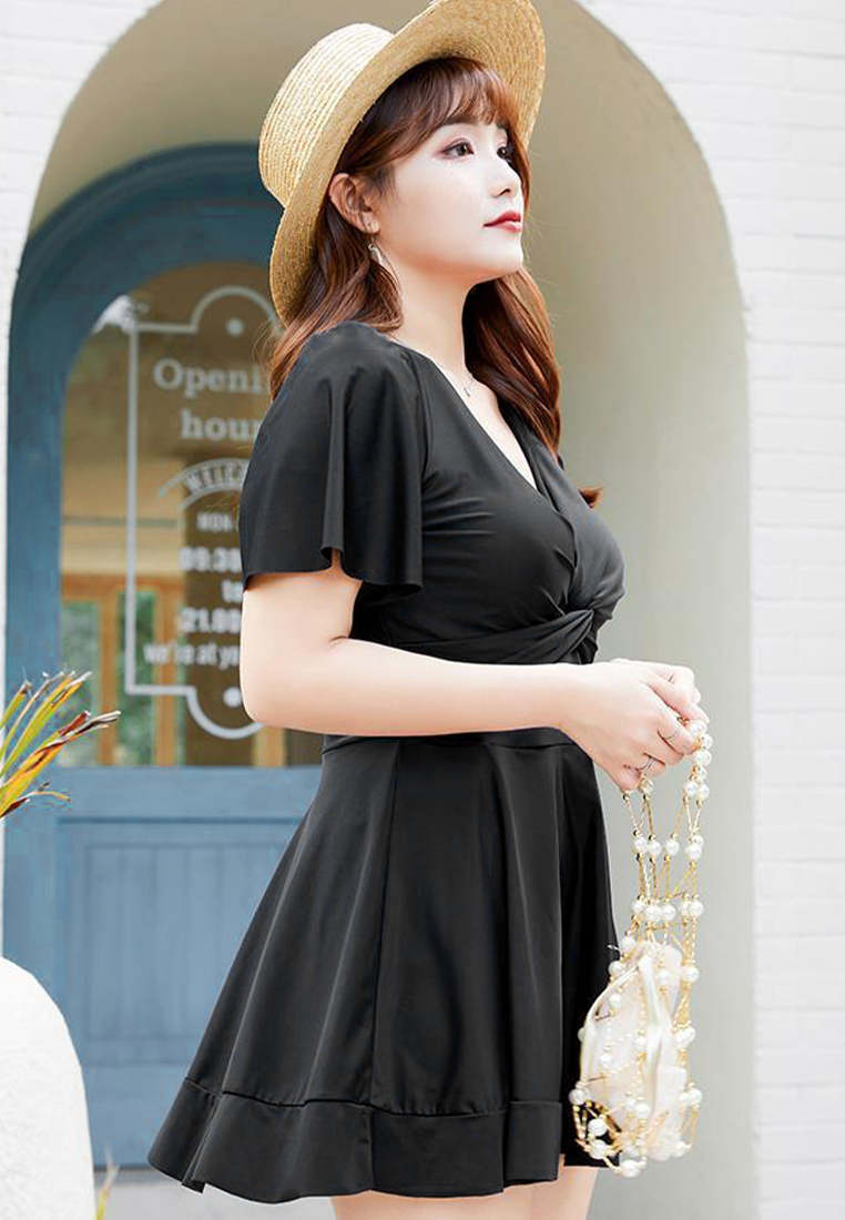 New plus size hot spring one-piece swimsuit CA24032185BL