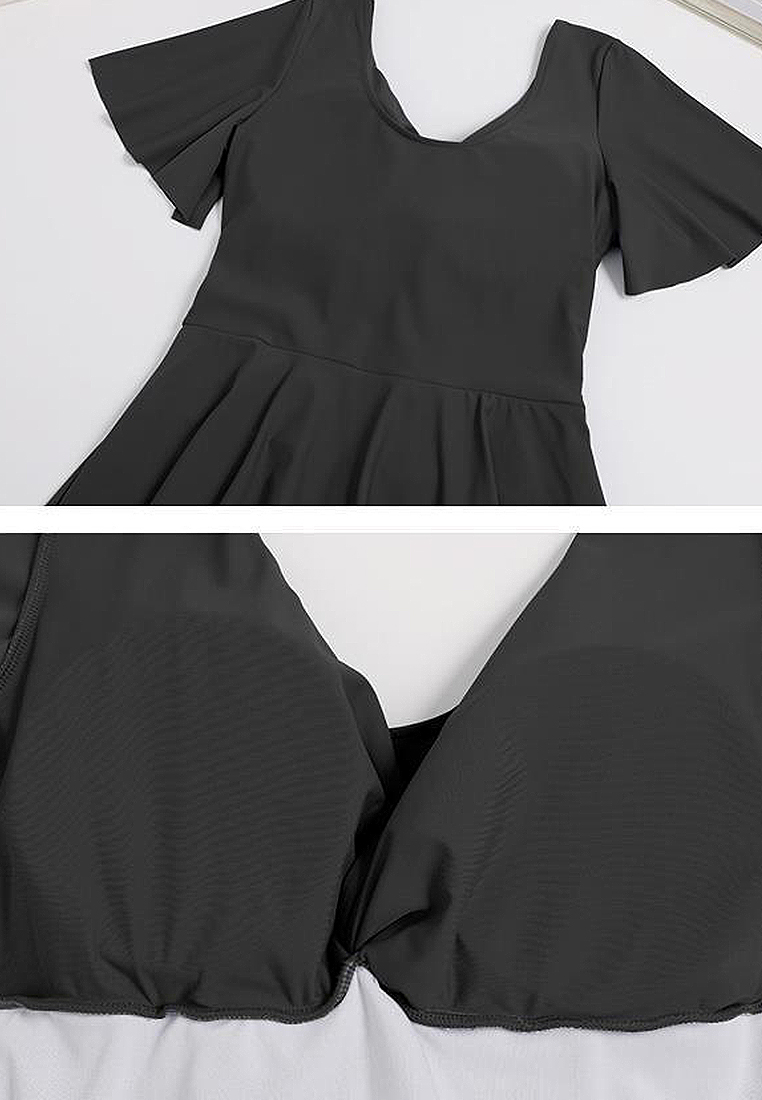 New plus size hot spring one-piece swimsuit CA24032185BL