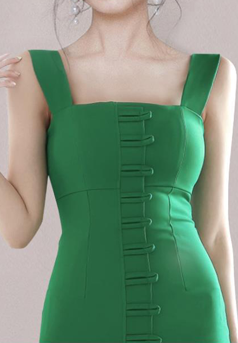 Commuting single breasted temperament camisole dress CA100587