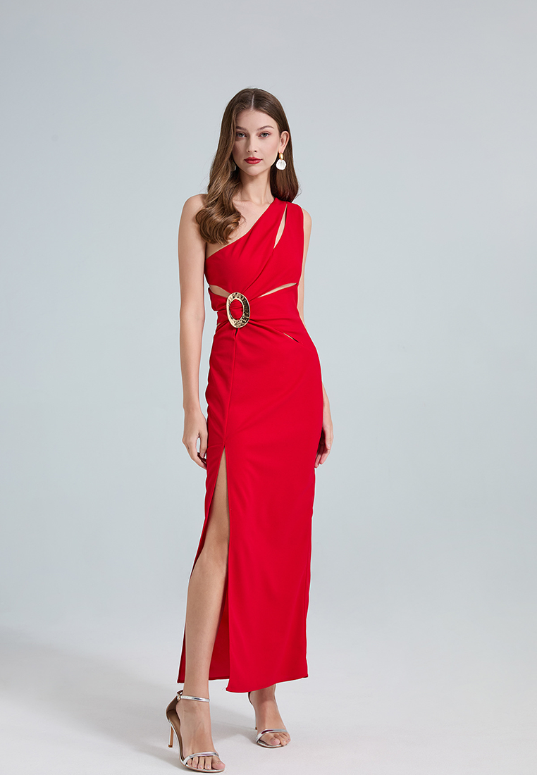 European and American sexy hollow sleeveless slim dress CA25021336RD