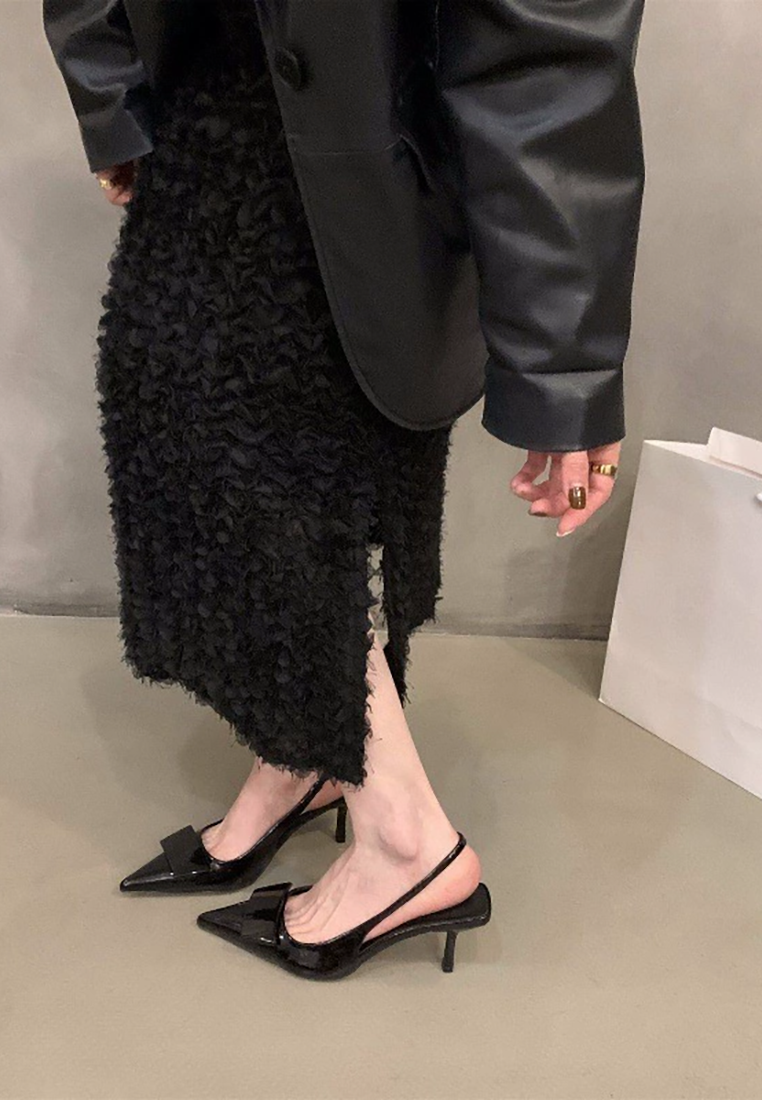 New French style capped toe high heels CA25021341BL