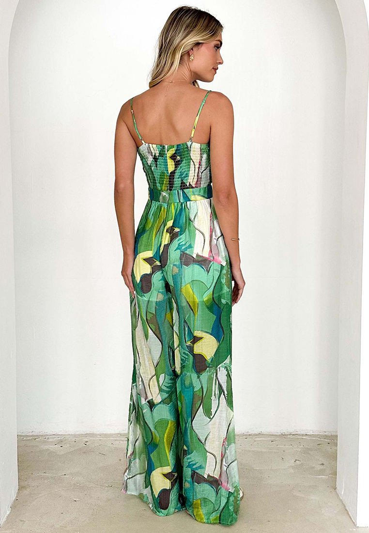 New casual printed camisole jumpsuit CA25042273GR