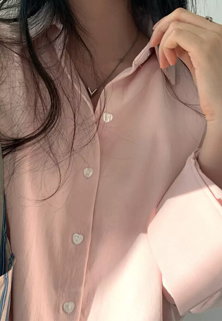 Autumn New Korean Loose Medium to Long Shirt CA24092517W