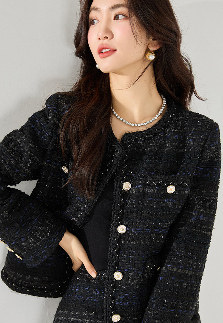 2024 Autumn woven temperament jacket set CA24091109BK