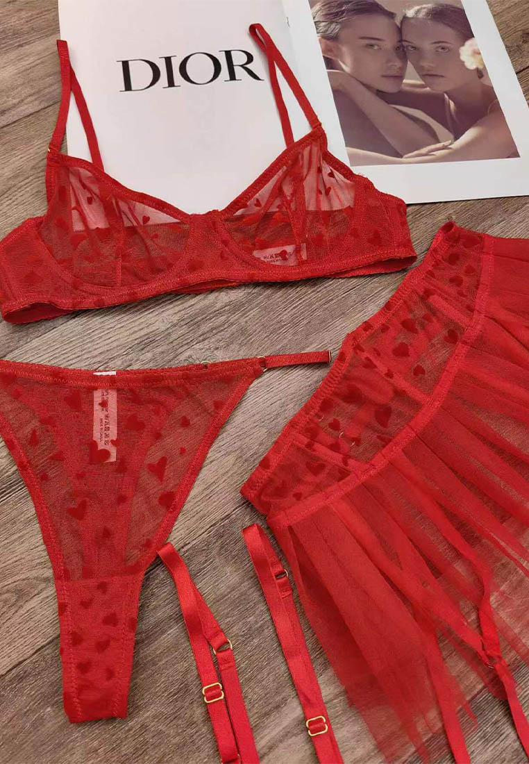 New Lace Lingerie Underwear Bra Set A011009RD