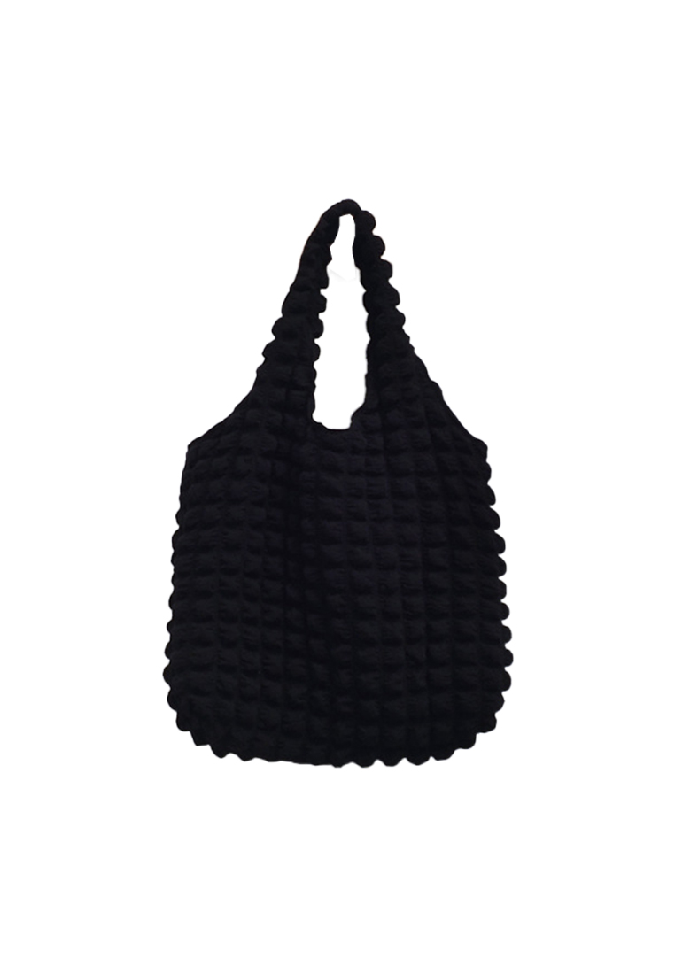 New cloud bubble flower shoulder canvas bag CA24042609GR