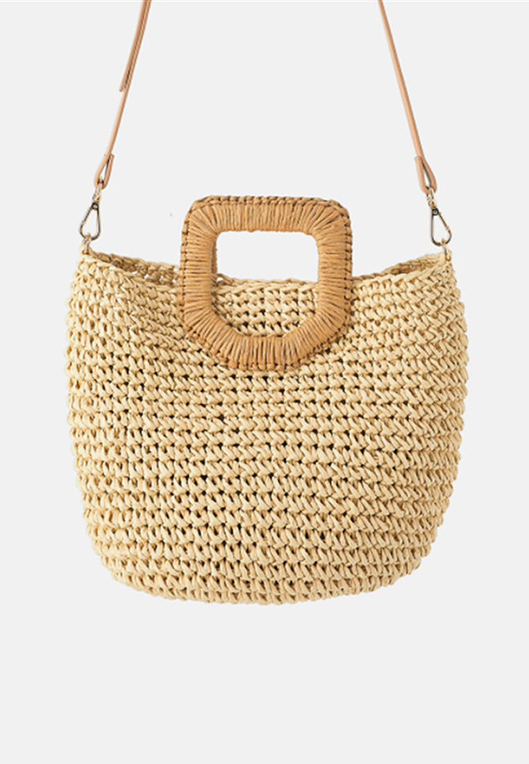 New Hand-woven Crossbody Handbag Basket Bag Without Lining CA24062009