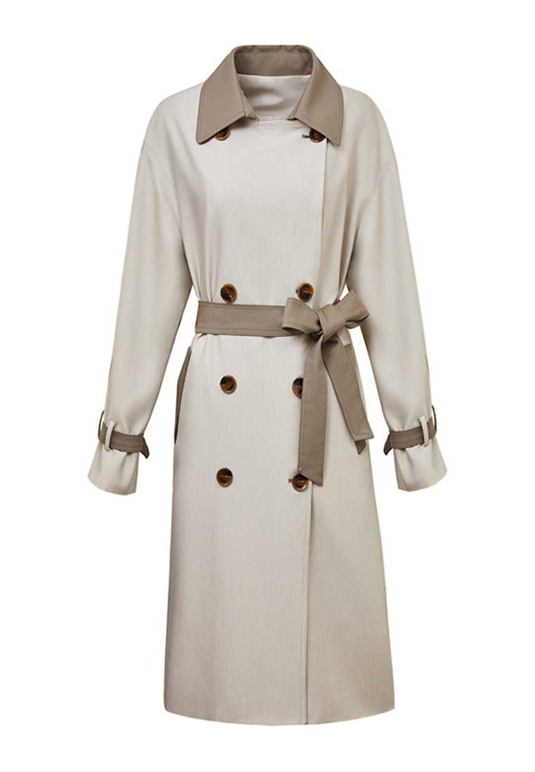 Versatile classic mid length trench coat CA101709