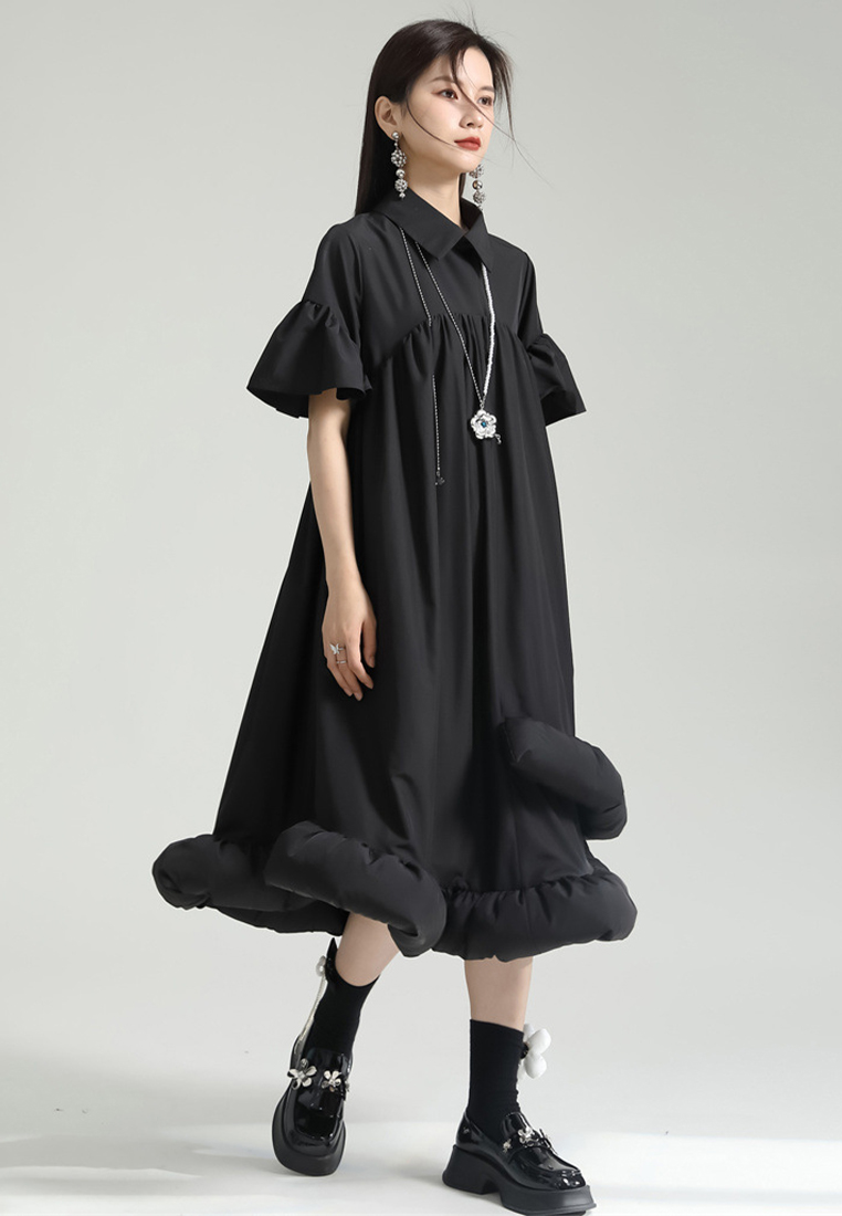 2024 reversible design loose dress CA24030109BK