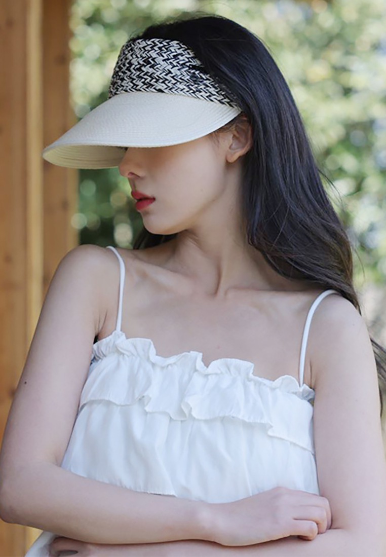Summer sun protection woven straw hat CA25052391W