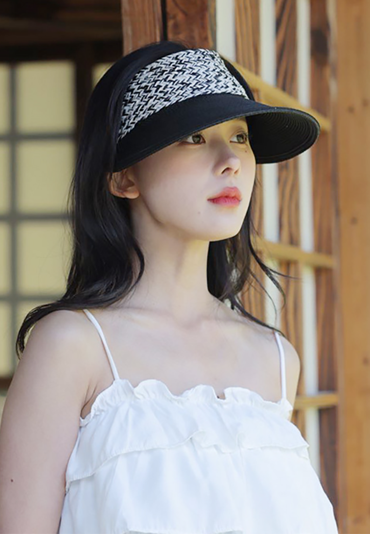 Summer sun protection woven straw hat CA25052391W
